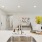 a kitchen with a large island