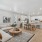 a living room with a couch and a table